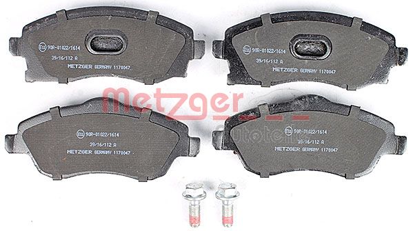 METZGER 1170047 Bremsbelagsatz, Scheibenbremse